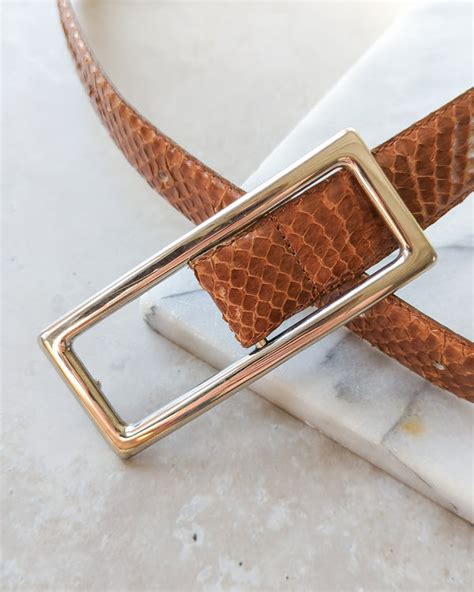 Christian Dior Authentic Genuine Snake Skin Vintage 80s Belt